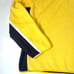 TOMMY HILFIGER Sweatshirt Size XL Yellow Blue Spell Out Sleeve 1/4 Zip Logo