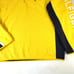 TOMMY HILFIGER Sweatshirt Size XL Yellow Blue Spell Out Sleeve 1/4 Zip Logo