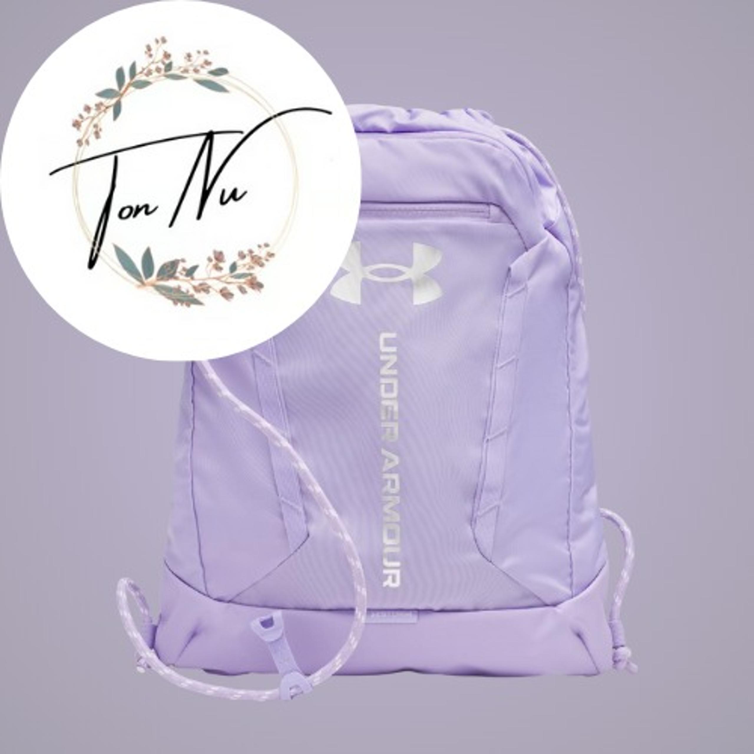 NWT UA Hustle Sackpack Color: Transparent/Metallic Silver-538 UND25