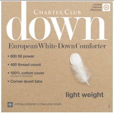 Charter club down comforter sizequeen