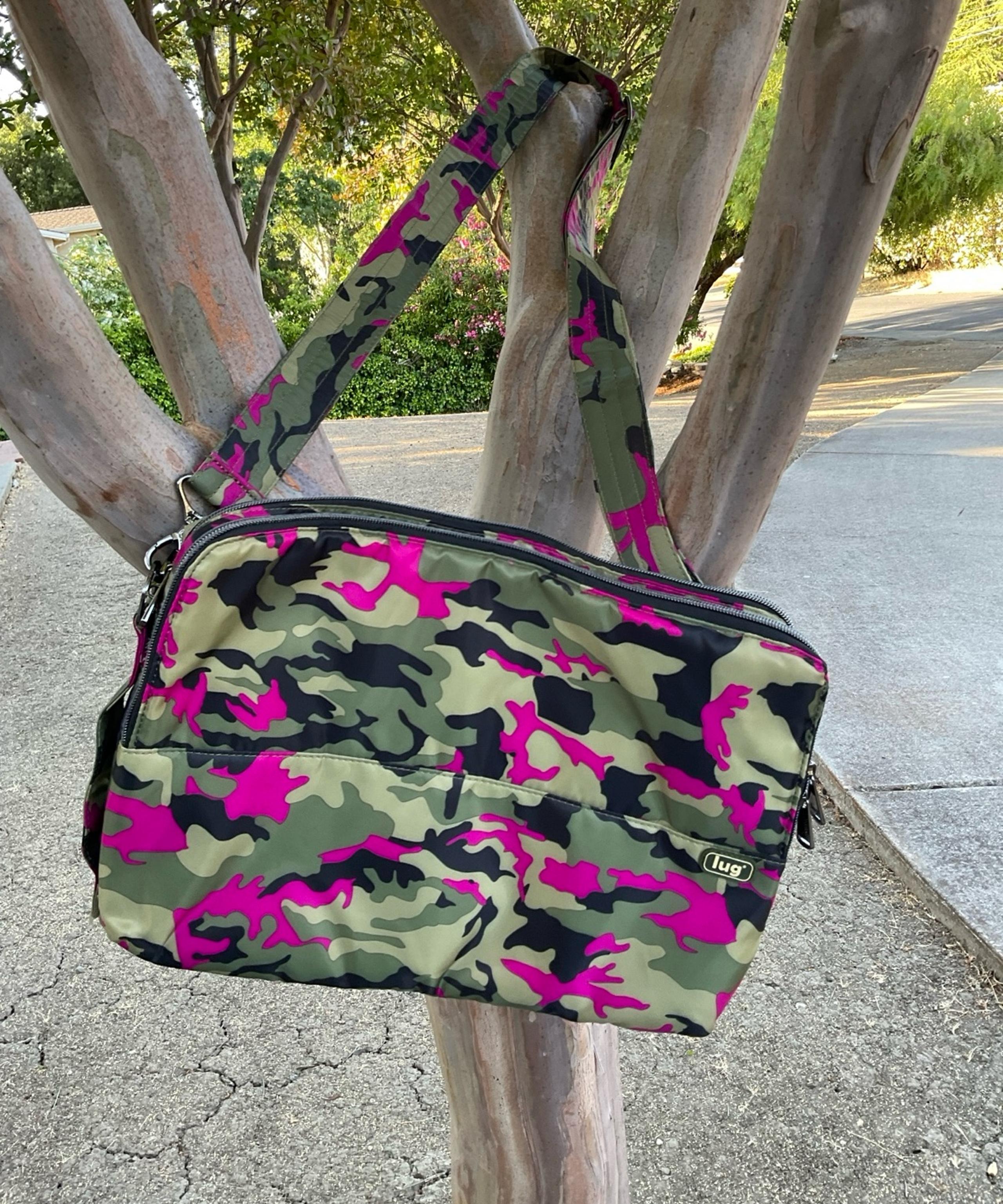 “New” Lug Delta Laptop Case Camo Orchid Bag