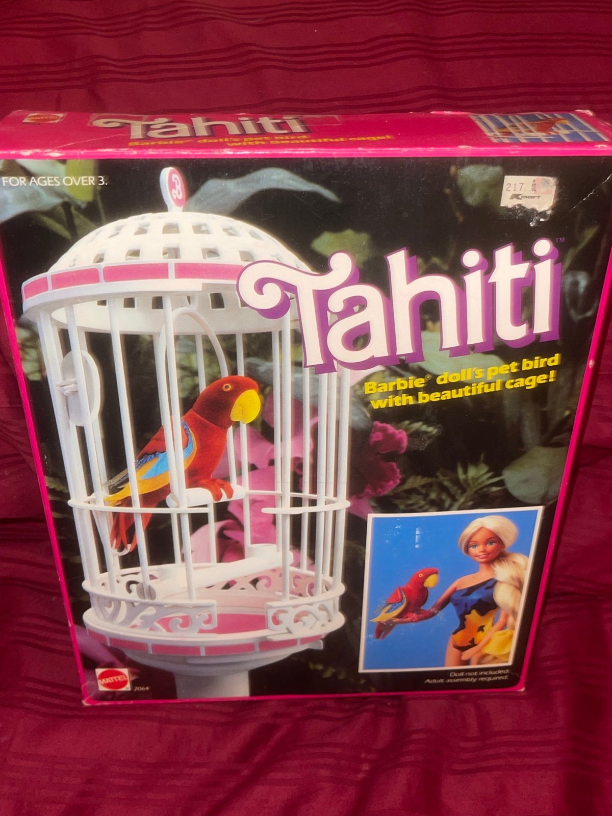 Vintage 1985 Tahiti Barbie Doll’s Pet Bird
