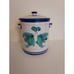 Vietri Buon Giorno Canister Crock W/ Lid Hand Painted, Fruit Design, Vintage