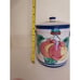 Vietri Buon Giorno Canister Crock W/ Lid Hand Painted, Fruit Design, Vintage