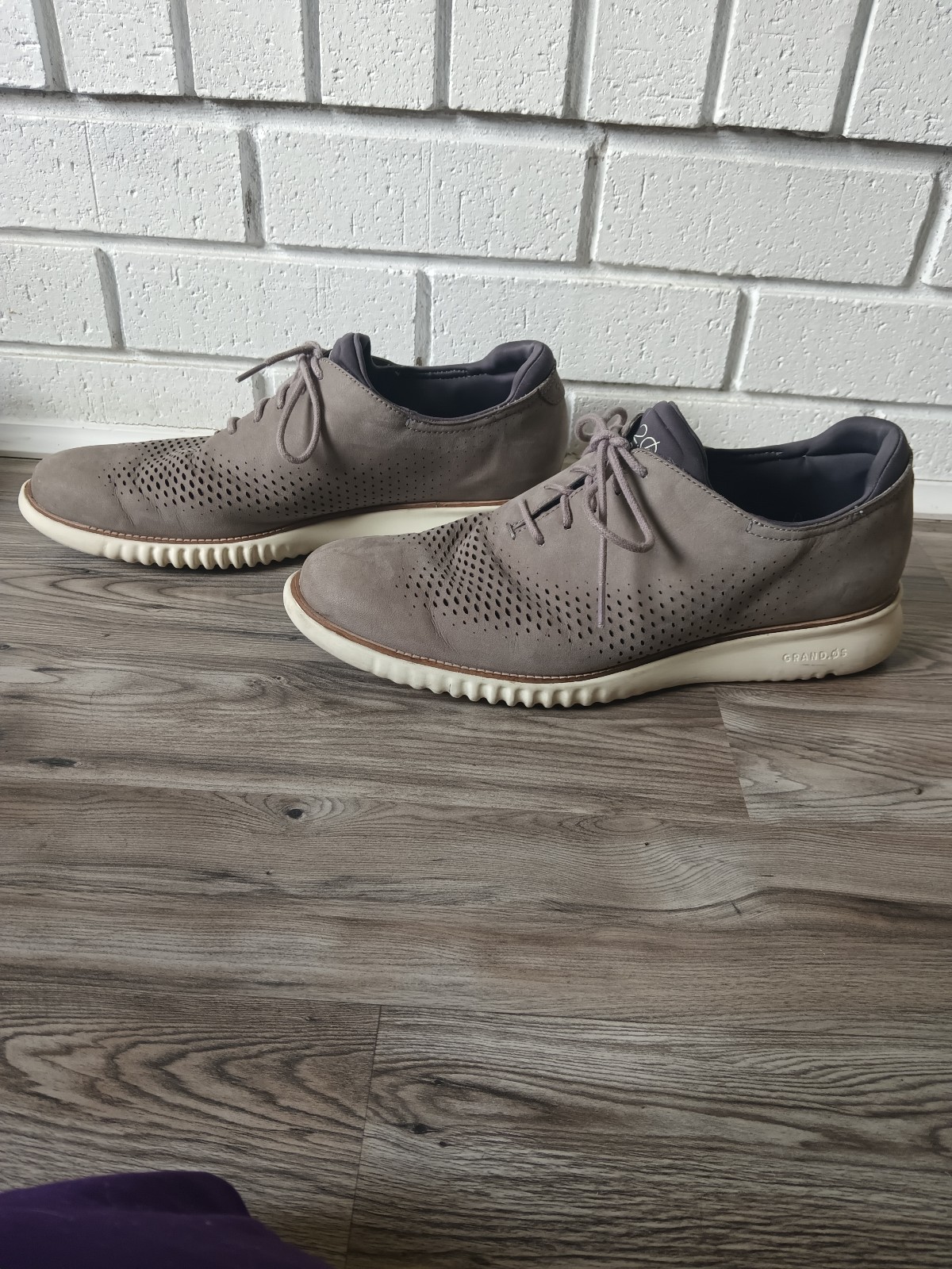 Cole Haan Zero Grand Laser Wing Derby Oxford Shoes Size 12M