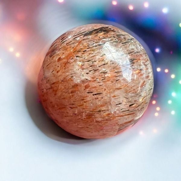 Golden Rutilated Quartz Marble Sphere (#2)