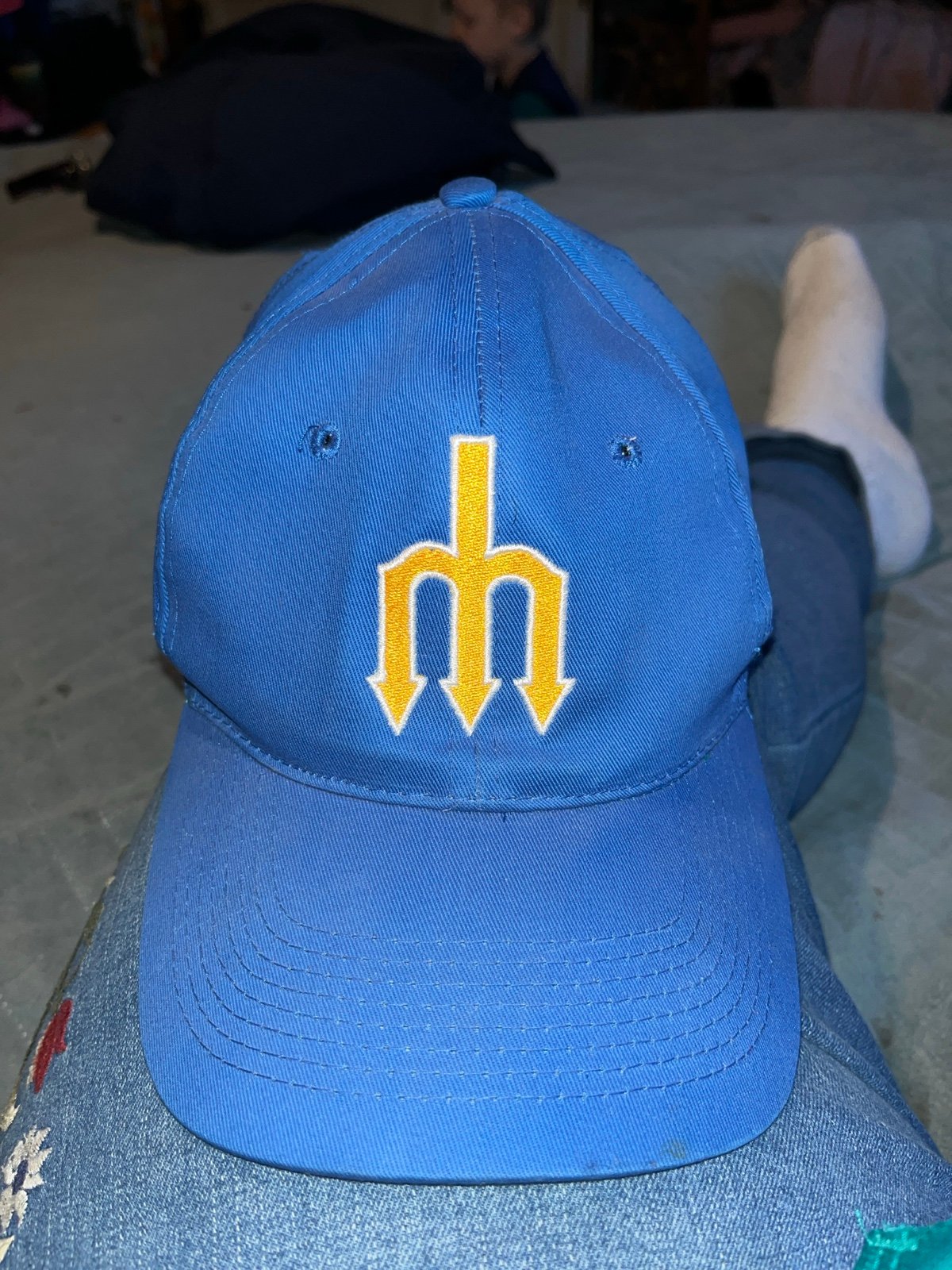 Vintage SEATTLE MARINERS Safeco Night 1997 Snapback Hat Cap