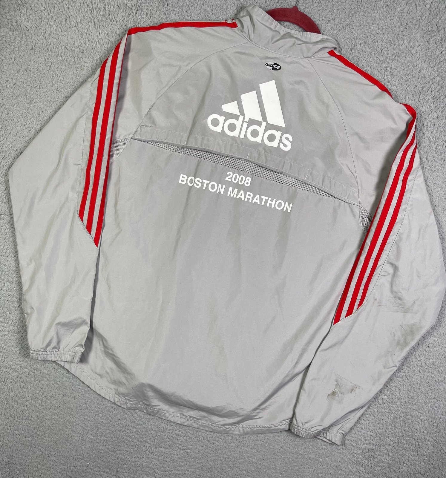 Vintage adidas 2008 Boston Marathon windbreaker jacket