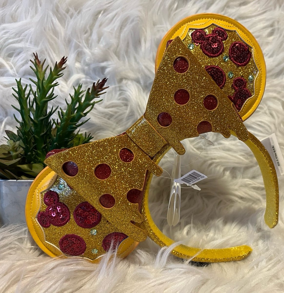 Disney Minnie Miuse Pizza Disney Eats Ear Headband