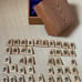 Shogi Piece Set, Koshiyama-made, Satsuma Tsuge, One-Character Inscription