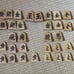 Shogi Piece Set, Koshiyama-made, Satsuma Tsuge, One-Character Inscription