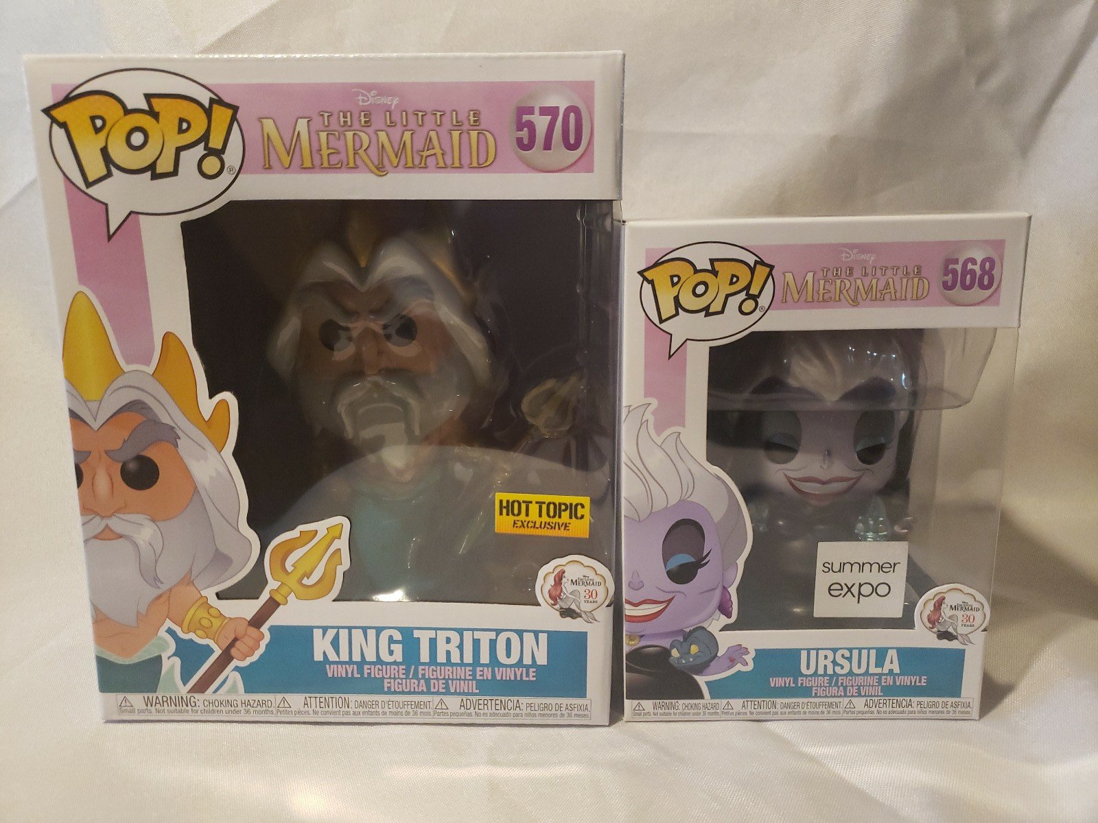 Funko Pop Disney The Little Mermaid King Triton & Ursula Exclusives