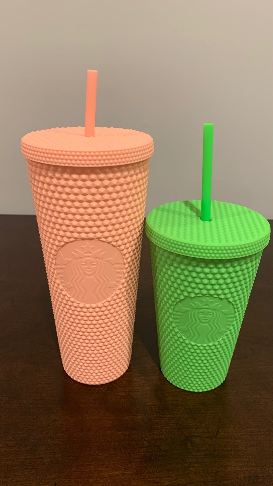 Starbucks PINK studded and Green studded tumbler bundle