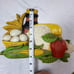 Syroco Vegetable Wall Hangings Farmhouse Fruit Bread Corn Vintage Set of 9
