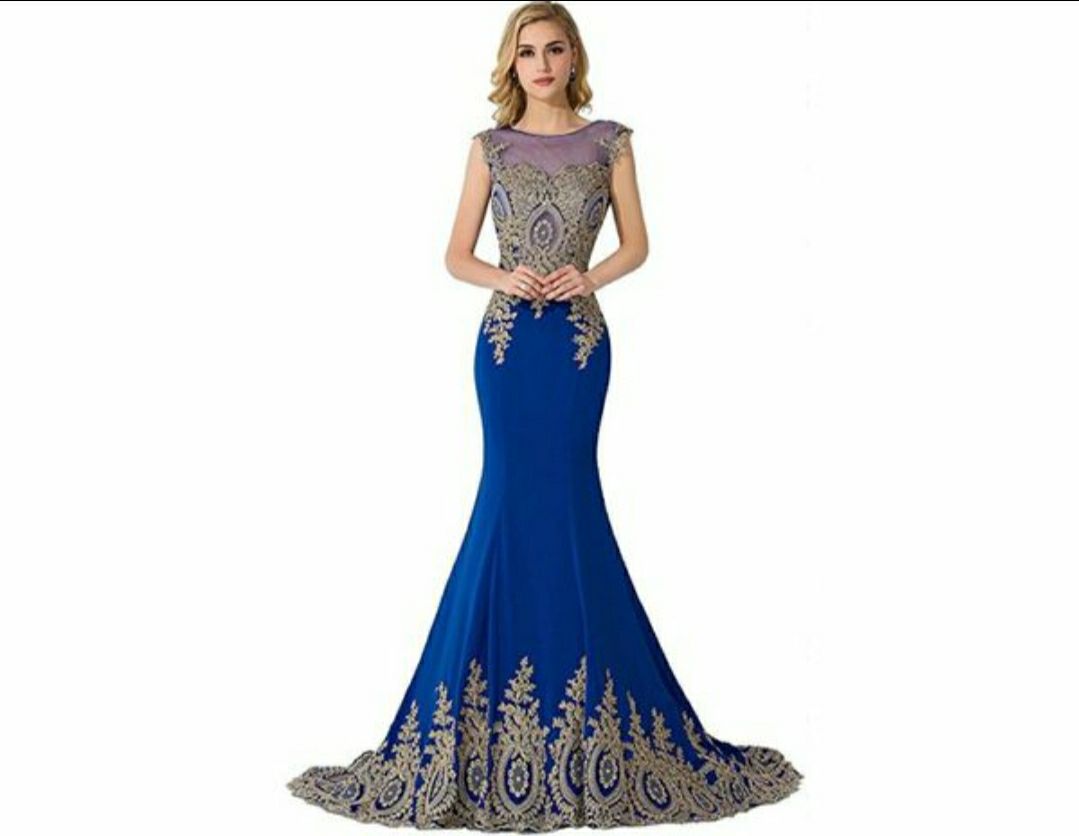 Stunning Mermaid Formal embroidery Dress