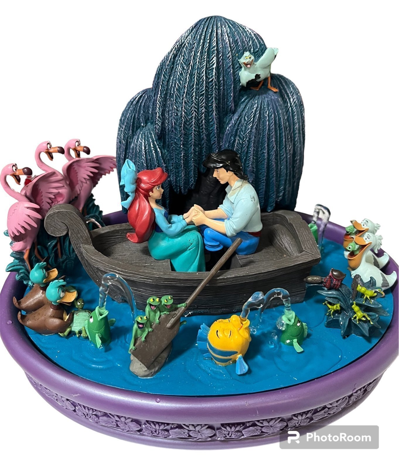 Extremely Rare Vintage Disney Little Mermaid Water Fountain - Kiss The Girl