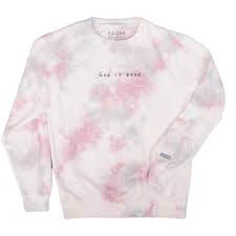 NWT NHiM Apparel Pink Tie Dye Crewneck Sweatshirt, Unisex Small