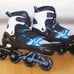 C Lou Inline Adjustable Light Up Wheels Roller Skates 6-7 Youth Fits Womens 8-9
