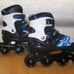 C Lou Inline Adjustable Light Up Wheels Roller Skates 6-7 Youth Fits Womens 8-9
