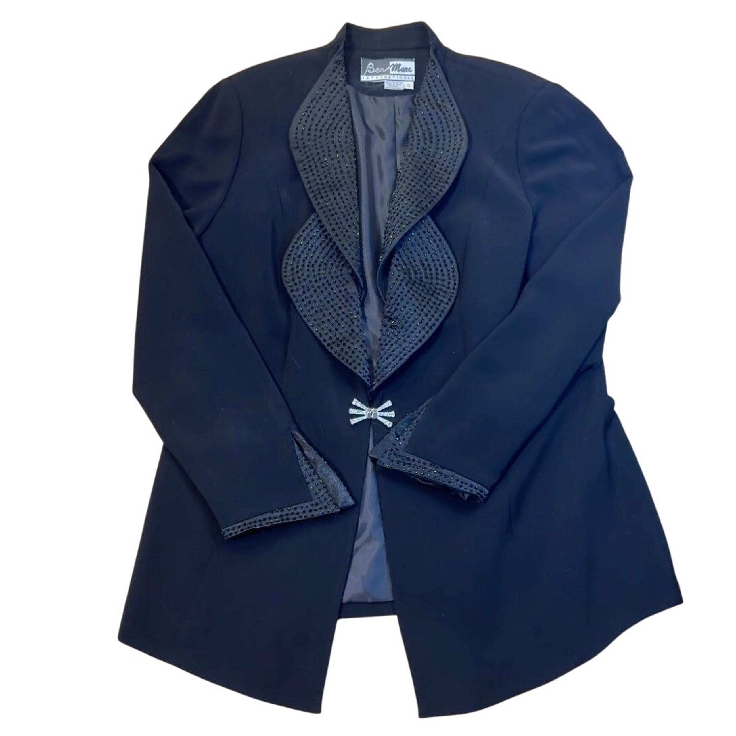 Ben Marc Vintage beaded fashion Blazer size 12