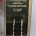 2 DOLLHOUSE MINIATURE PEWTER WILLIAMSBURG 1:12 CANDLESTICKS | CRAFTMARK 50004