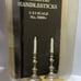 2 DOLLHOUSE MINIATURE PEWTER WILLIAMSBURG 1:12 CANDLESTICKS | CRAFTMARK 50004