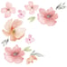 Lambs & Ivy Baby Girls Rule the World Pink Floral 5 Pc Nursery Crib Bedding Set
