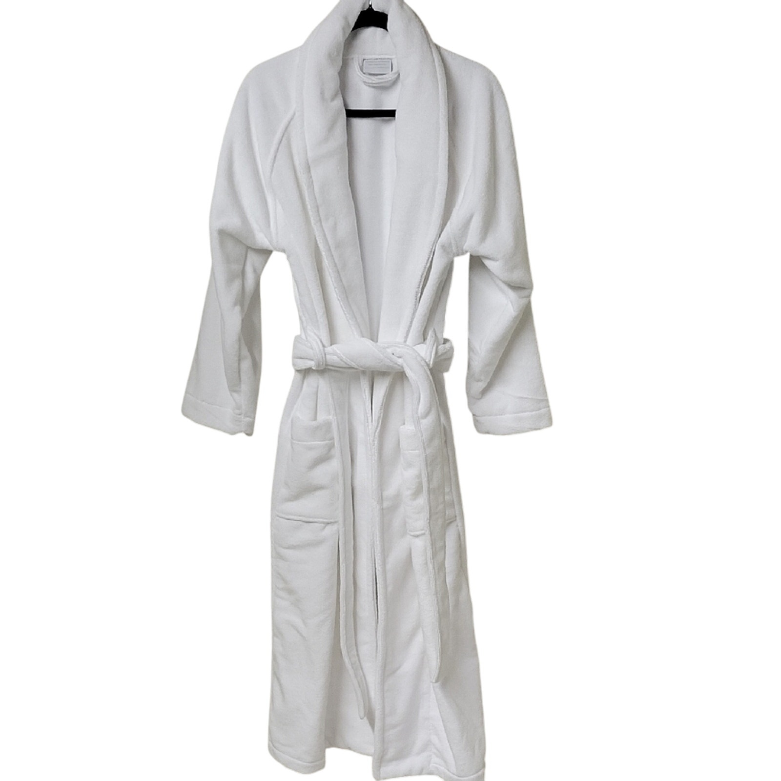 Hammacher Schlemmer White Turkish Bath Robe Unisex Size XS With Monogram, NEW