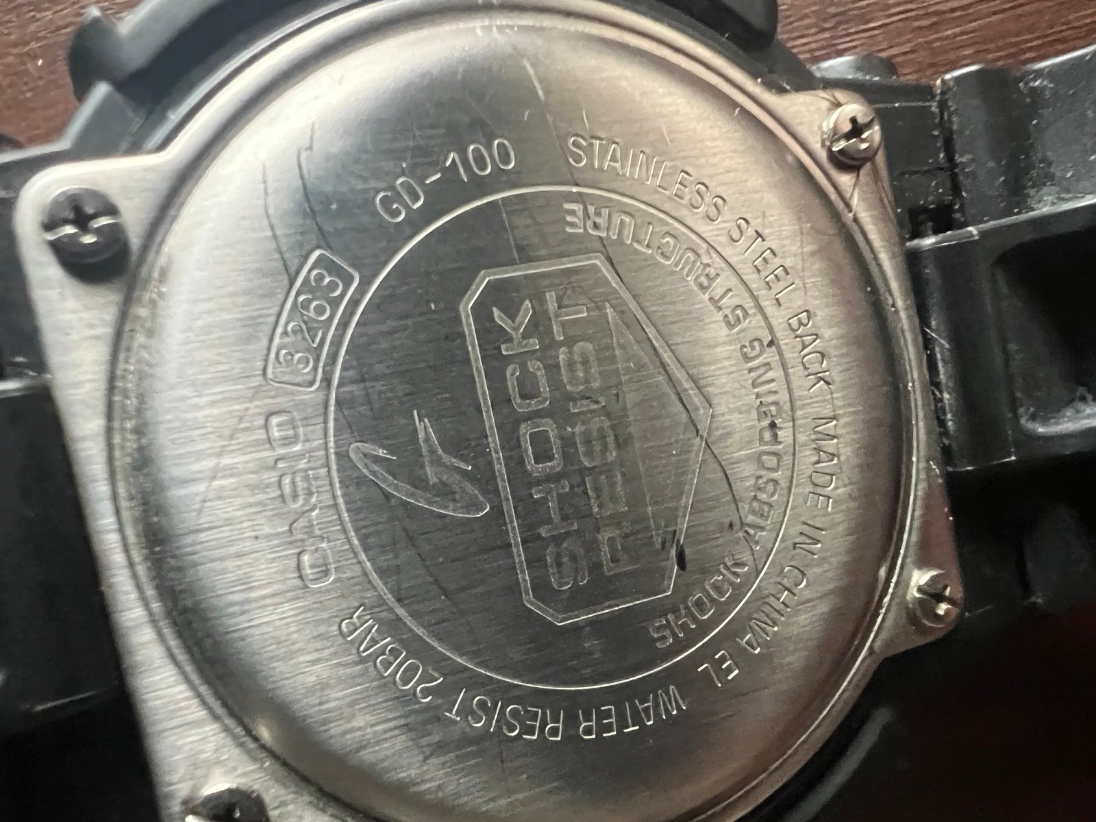 G-shock GD100-1A Digital Watch in Black
