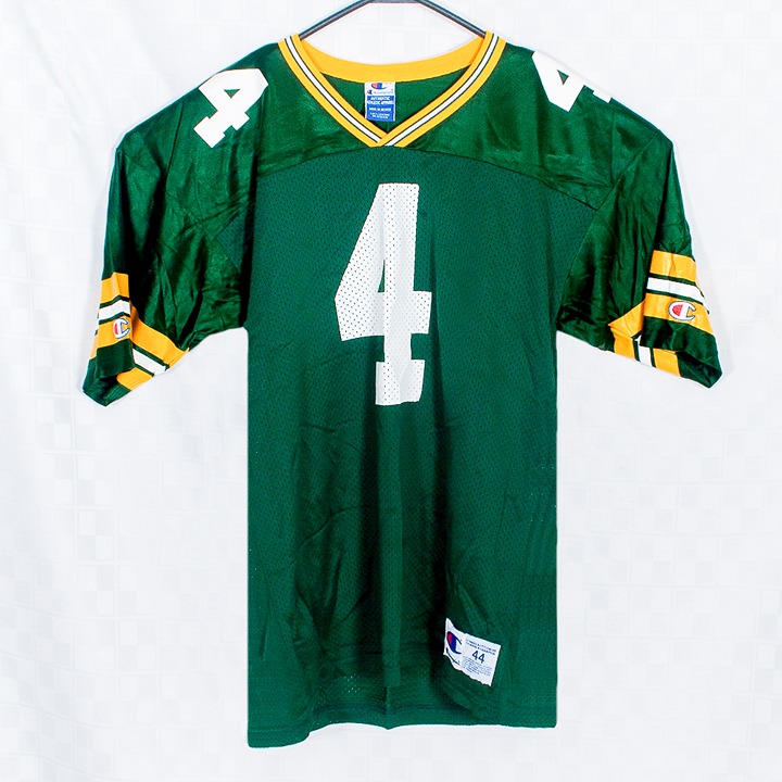 Green Bay Packers NFL Brett Favre Mens Football Jersey Size L 44 Champion Green
