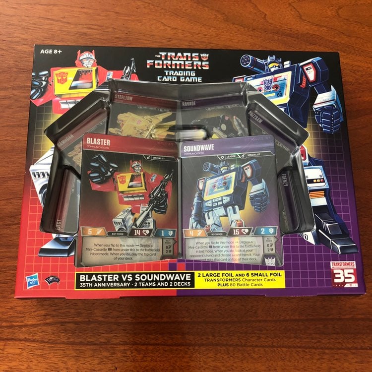 Transformers card game set SDCC soundwav