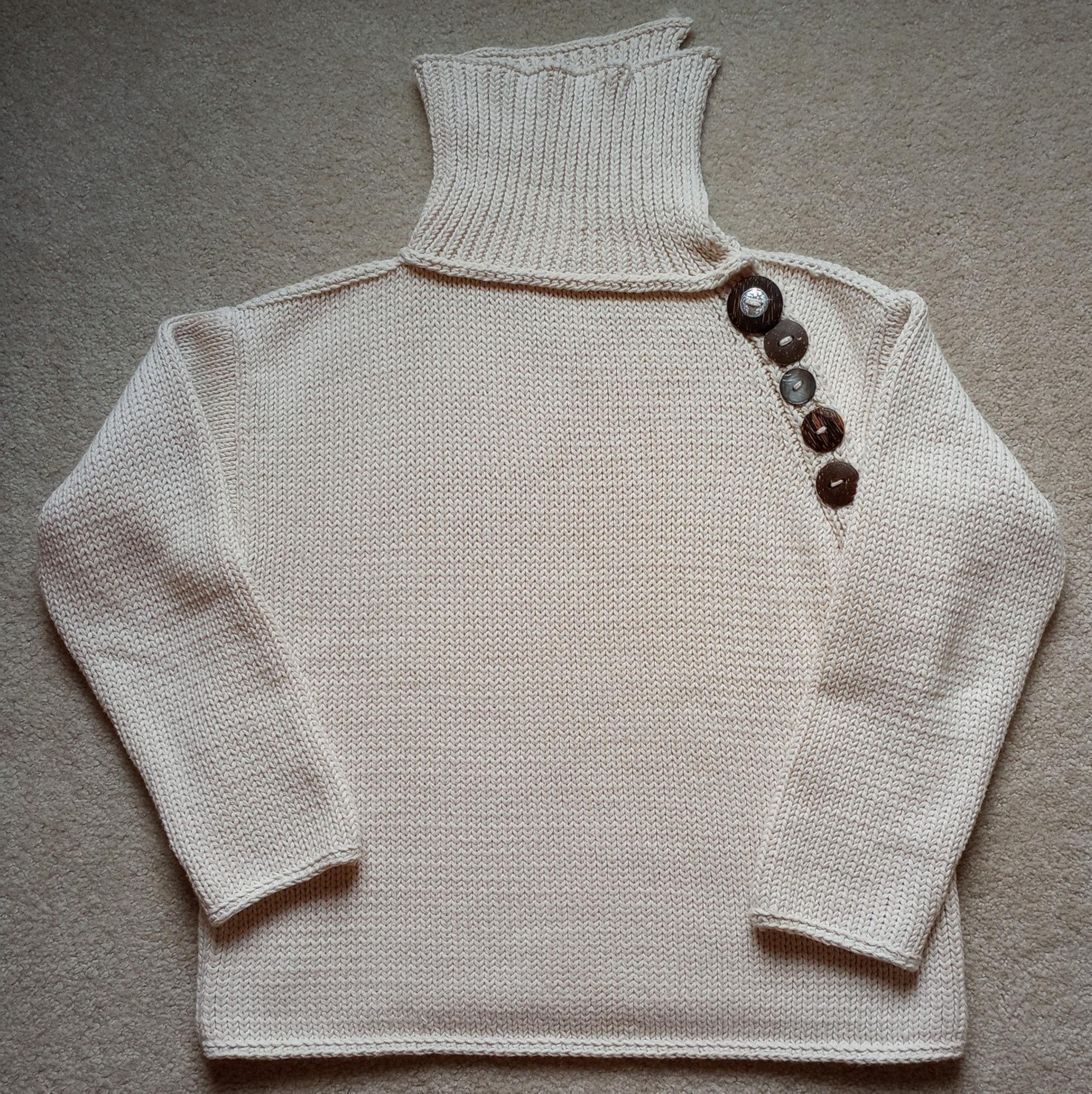 Pure Handknit Cream sweater