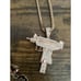 King I’ve Rose gold Uzi necklace