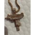 King I’ve Rose gold Uzi necklace