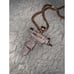 King I’ve Rose gold Uzi necklace