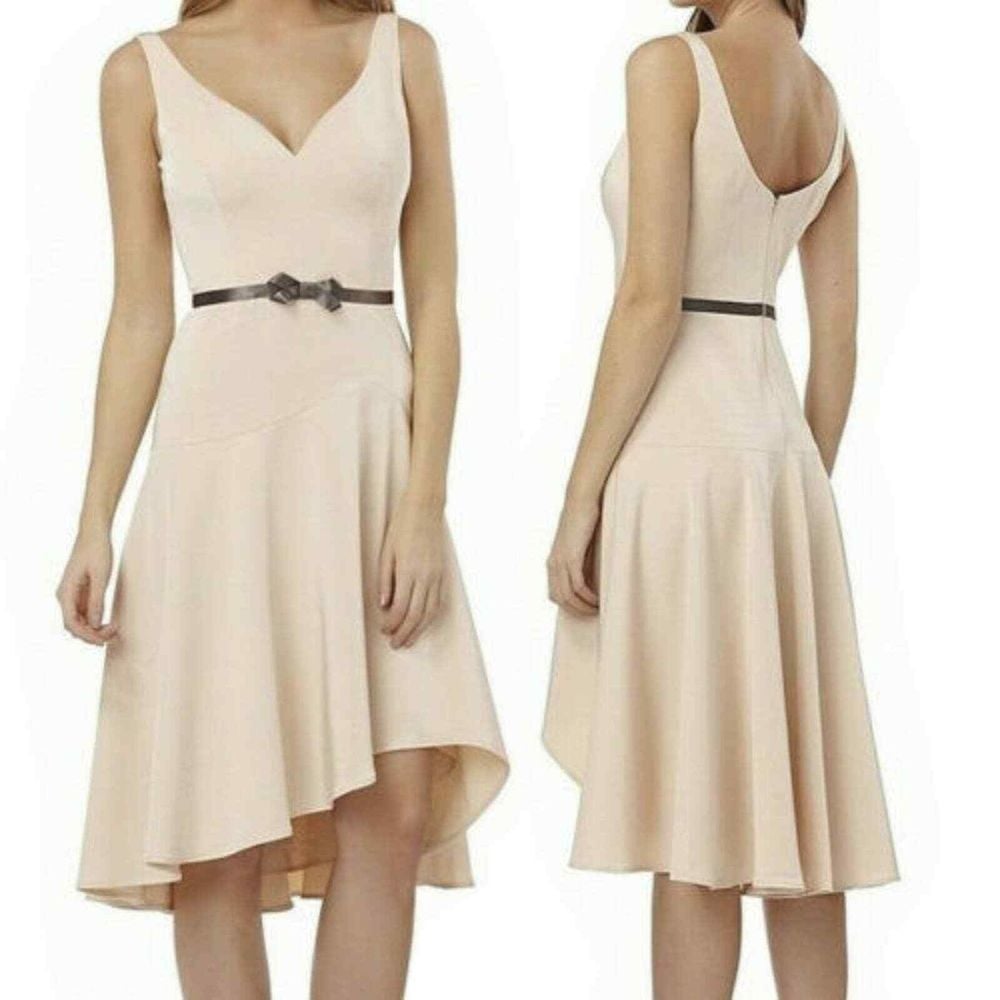 Kay Unger Dress Cream Coquette Fairy Wedding Formal Party Evening Size 6