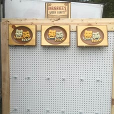 Theater mask wooden plaques