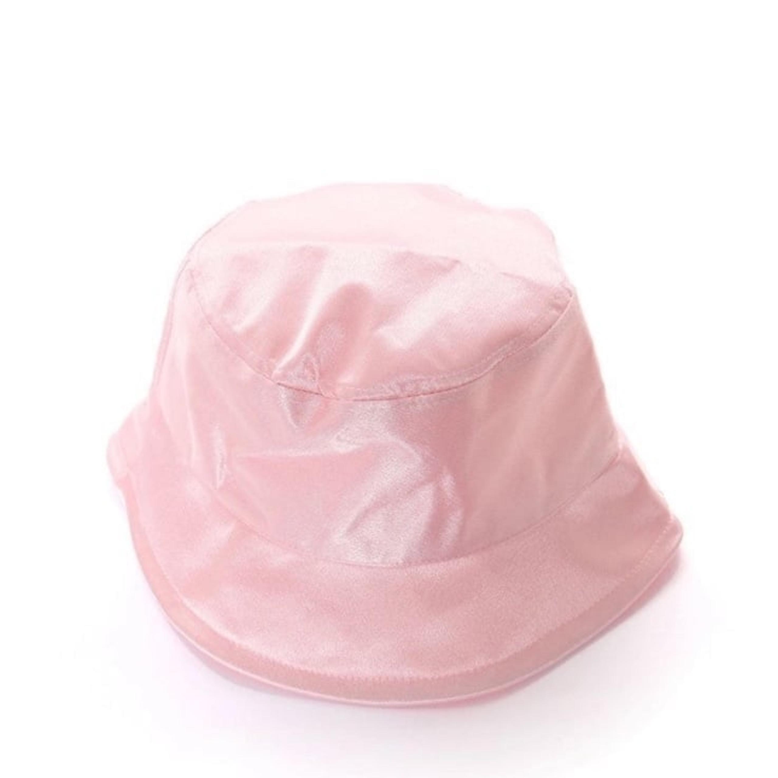 Gashion Nova Pink Silk Bucket Hat