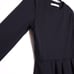 SUSANA MONACO Long Sleeve Peplum Top Black Crew Stretchy Crewneck Women's M