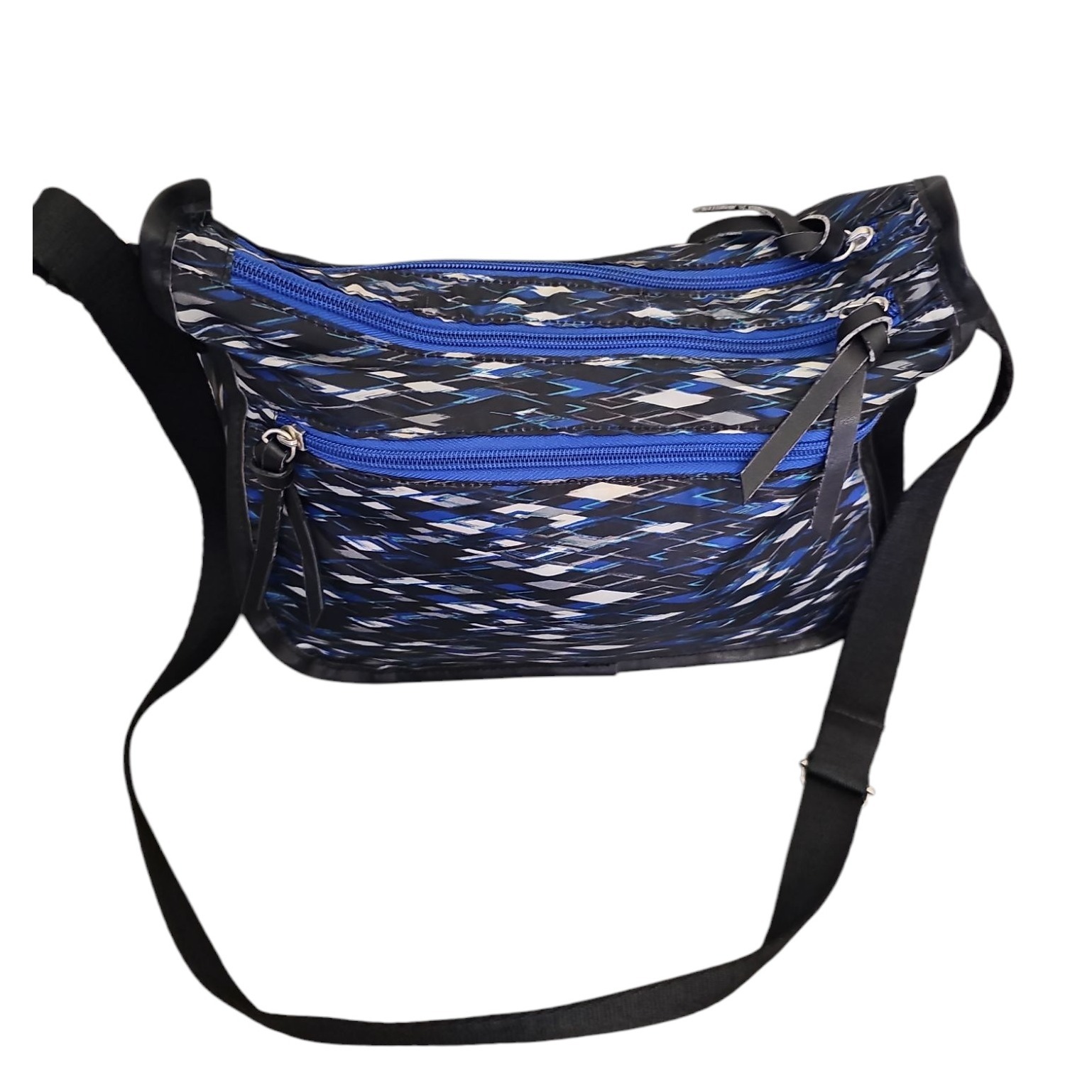 Everlast Sport Crossbody Bag Triple Zip Travel Purse Shoulder Bag Blue Rare Nwot