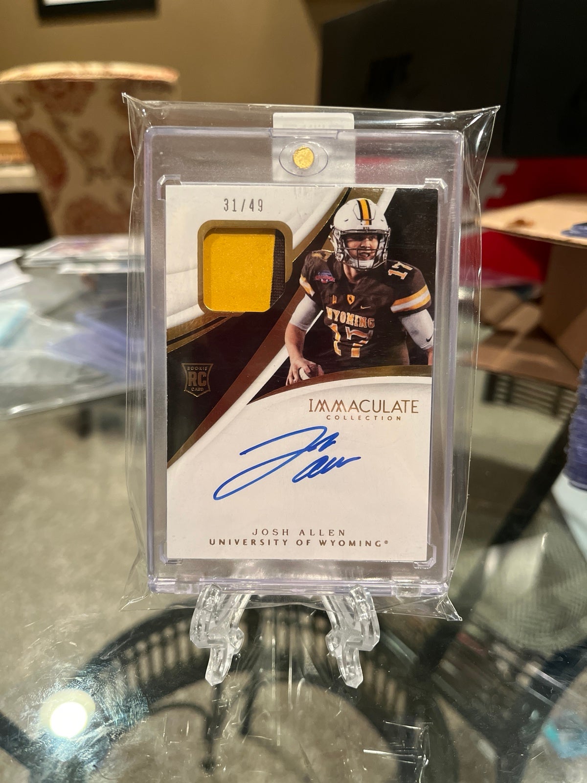 Josh Allen Collegiate RPA /49 Immaculate #103 2 Color Buffalo Bills