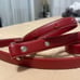 COACH rare DOG COLLAR & LEASH SET red leather studded medium - large