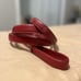 COACH rare DOG COLLAR & LEASH SET red leather studded medium - large