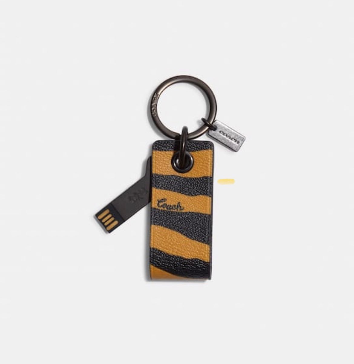 Usb Key Fob With Tiger Print