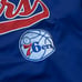 NWT unisex Philadelphia 76ers Blue Button down jersey men's size Large