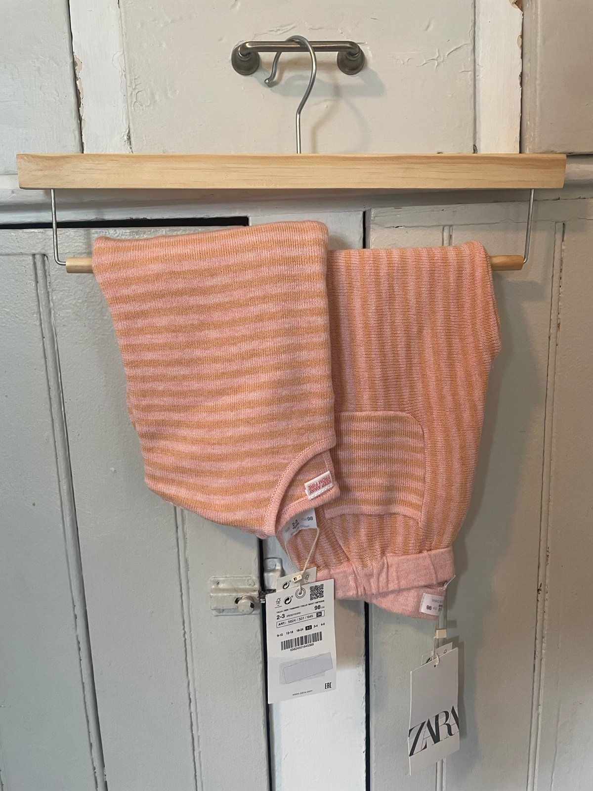 ZARA Relaxed Striped Knit Set