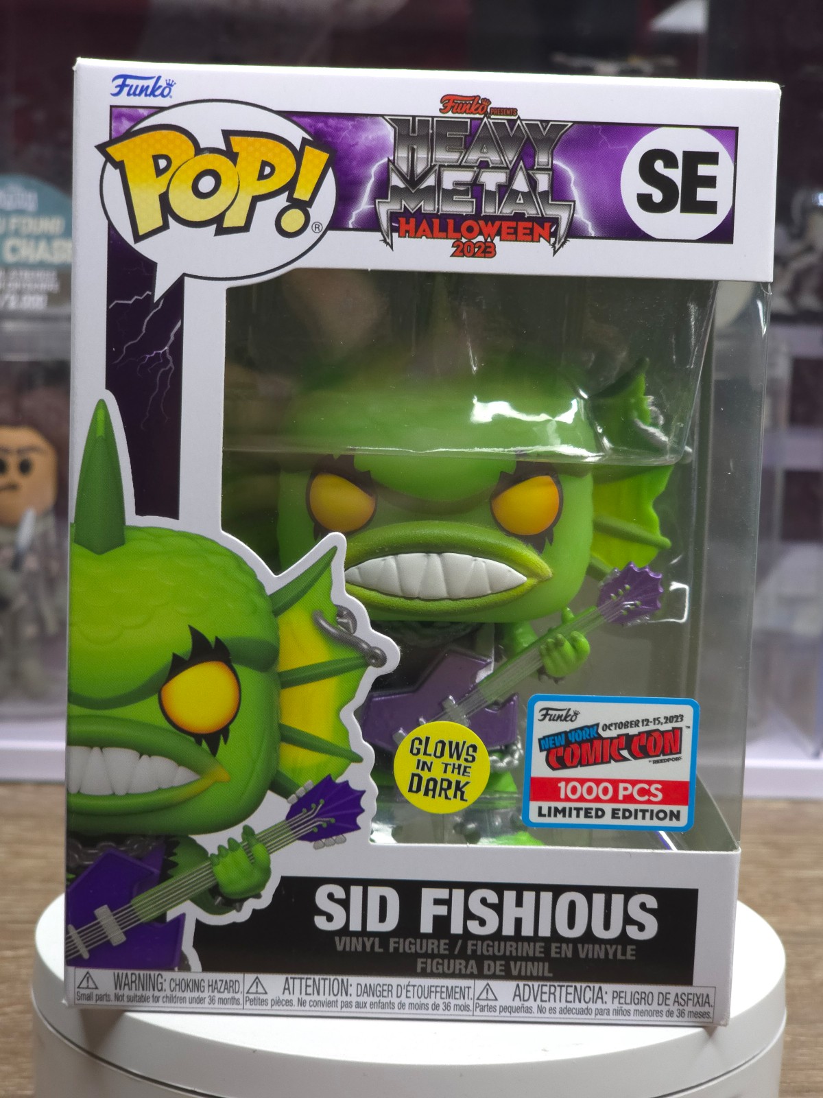 SE Sid Fishious (Heavy Metal Halloween) 2023 New York Comic Con 1000 PCS GITD LE