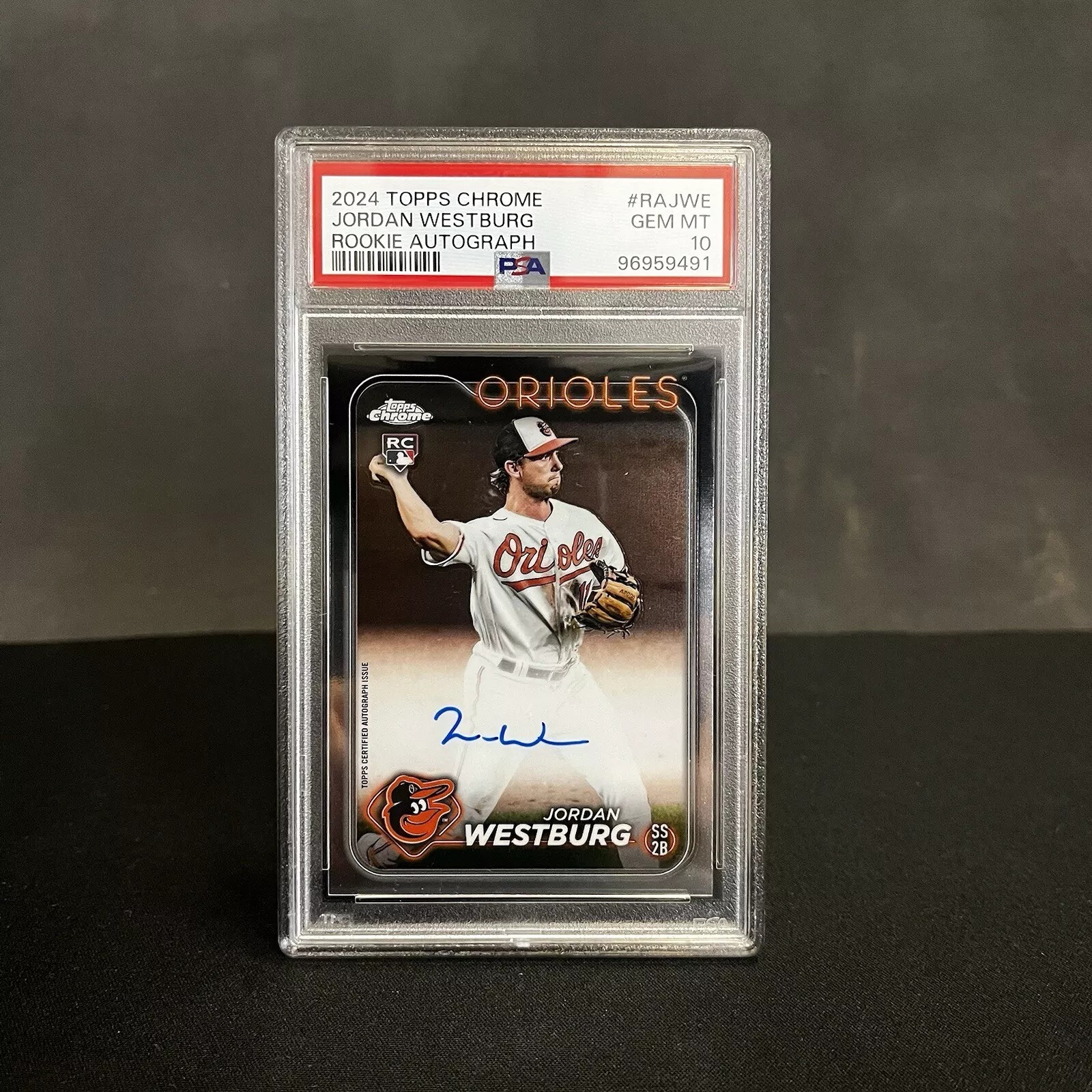Jordan Westburg Rookie RC Auto PSA 10 2023 Topps Chrome Autograph RA-JWE Orioles