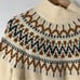 J. Crew Fair Isle Mockneck Pullover Sweater Neutral Cream Tan Wool Blend