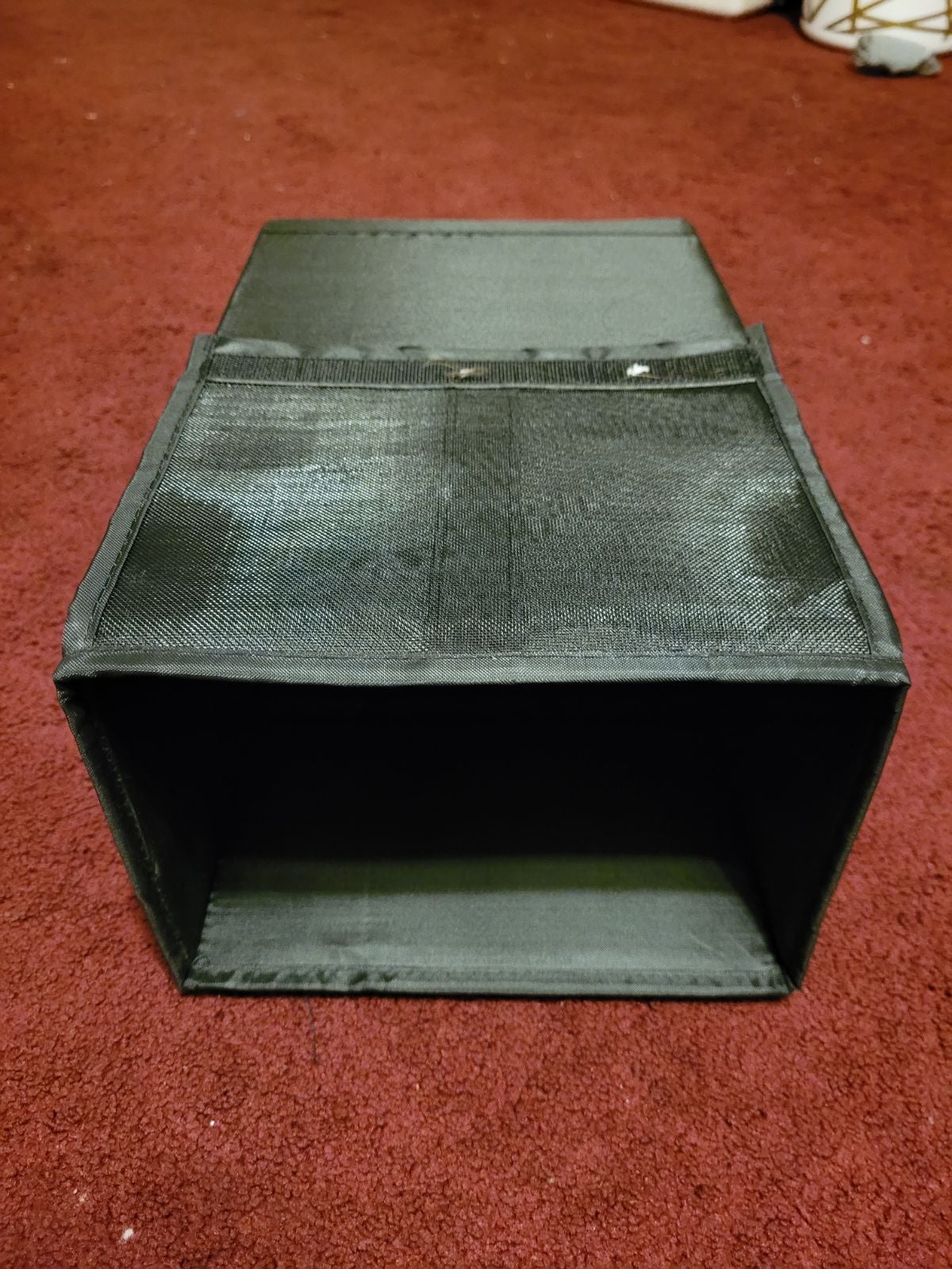 Black shoe boxes